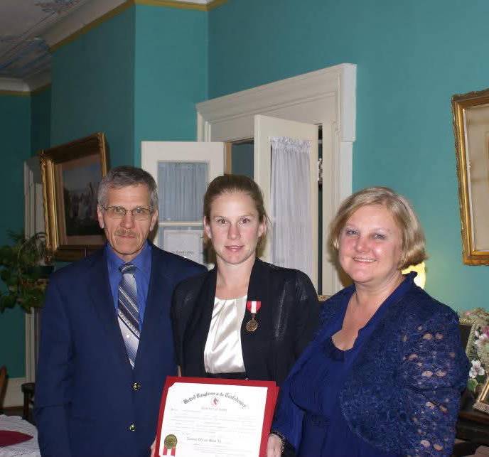 Three people Donating